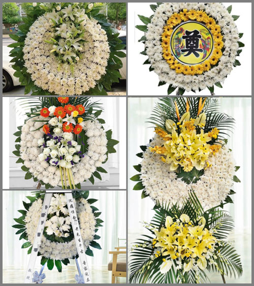 山东青岛即墨市通济街道张家西城南村花圈速递